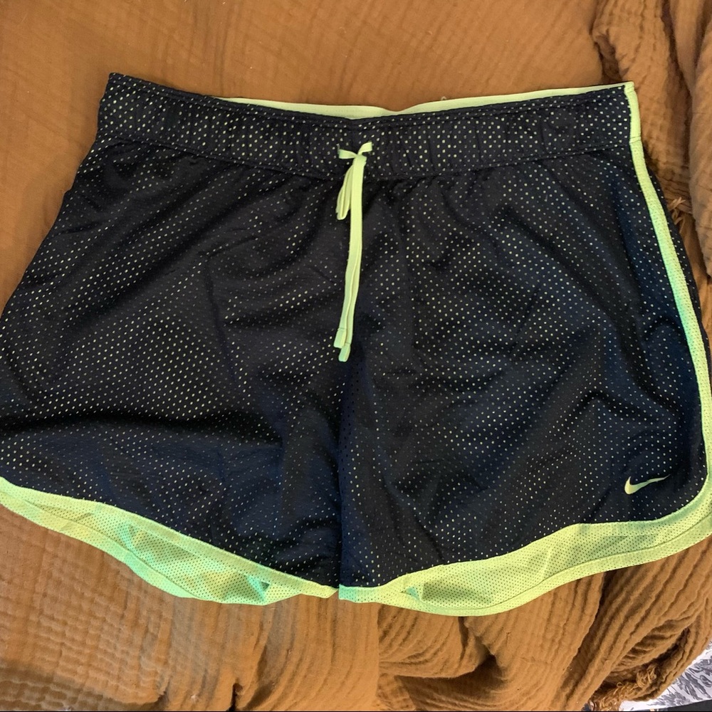 Neon Nike Dri-fit Athletic Workout Shorts